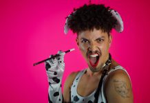 Toronto-based dancer Brayden Jamil Cairns, a former Peterborough resident, is one of five award-winning dancers performing in the world premiere of the dance theatre glam drama "Sex Dalmatian" by Toronto absurdist dance company Rock Bottom Movement, presented by Public Energy Performing Arts for one night only on February 17, 2023 at the Market Hall in downtown Peterborough. (Photo: Rock Bottom Movement)