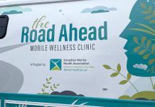 The Road Ahead mobile wellness clinic operates out of two vehicles that travel to rural and remote communities in the greater Kawarthas region. A program of The Canadian Mental Health Association Haliburton, Kawartha, Pine Ridge, the clinic offers support to people experiencing mental health and addictions issues. The branding on the vehicle was designed to aovid avoid the stigmas still surrounding mental health and addictions. (Photo: Office of MPP Laurie Scott)