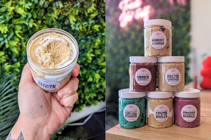 Flossophy is teasing its expanded product launch with six new edible cookie dough flavours, named with pop culture references. (Photos: Flossophy)