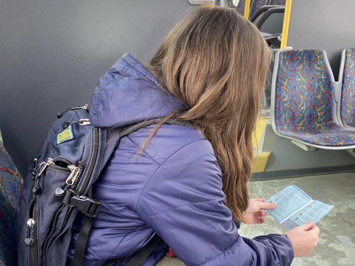 Grade 8 Transit Quest passes and trip planning resources have been delivered to the Grade 8 classroom of each Peterborough school. Participating students can ride Peterborough Transit for free from during March Break from March 10 to 19, 2023. (Photo: GreenUP)