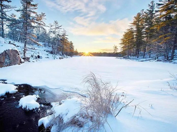 This photo of a winter's day at Kawartha Highlands Provincial Park by Tim Haan was our top post on Instagram for February 2023. (Photo: Tim Hann @tim.haan.photography / Instagram)