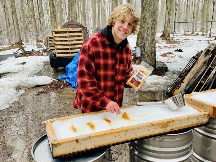 Red Mill Maple Syrup in Millbrook is one of the producers participating in the  Ontario Maple Syrup Producers Association's Maple Weekend on April 1 and 2, 2023. (Photo: Red Mill Maple Syrup)