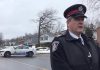 Peterborough police staff sergeant Dan MacLean spoke to the media on March 23, 2023 after a three-year-old girl died in hospital from injuries she sustained when she was struck in the driveway of a Woodglade Boulevard home when a vehicle left the roadway. (kawarthaNOW screenshot of Peterborough Police Service video)