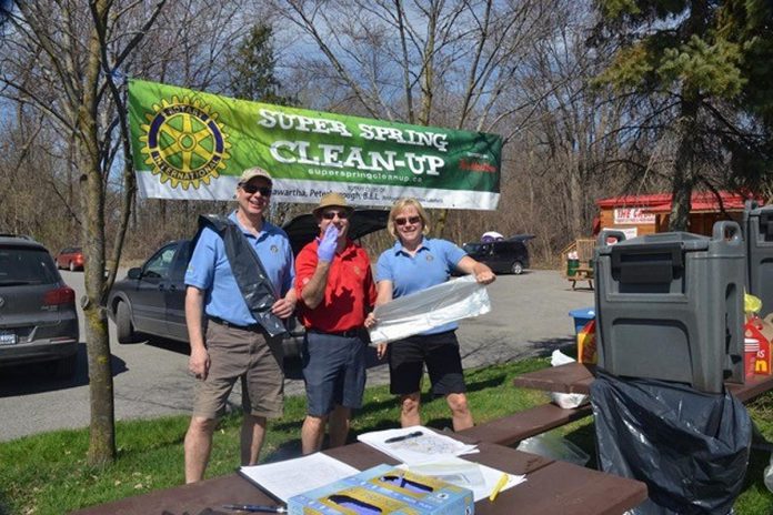 The Rotary Club of Peterborough has maintained a long-time commitment to addressing local environmental issues, including by organizing the annual Super Spring Clean-Up with other area Rotary Clubs for the past 15 years. The Rotary Environmental Innovators Fund, now in partnership with Cleantech Commons at Trent University, will support local environmental-related research and start-ups addressing the top environmental concerns that affect the Peterborough area. (Photo: Rotary Club of Peterborough)