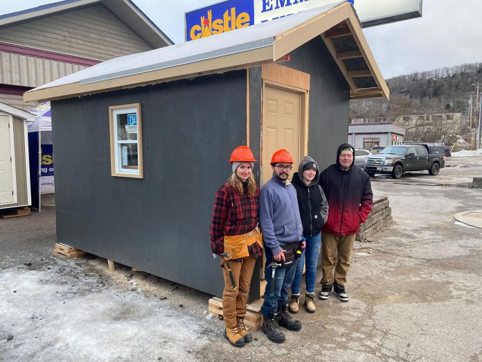 SIRCH Community Services of Haliburton County is auctioning off a 104-square-foot bunkie built by participants in SIRCH's Basics of Carpentry program, which gives trainees the carpentry skills they need to gain employment in the construction industry. The auction runs from March 9 to 25, 2023 at nonprofitbidding.org, with proceeds supporting SIRCH programs. (Photo courtesy of SIRCH Community Services)