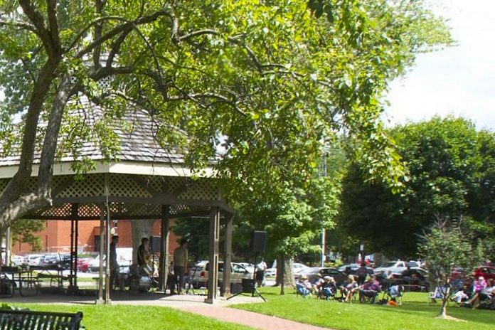 The 'Concerts in the Park' free summer concert series takes place at the Frank Banks Gazebo in Victoria Park in downtown Lindsay on Wednesday evenings and Sunday afternoons during July and August. (Photo: City of Kawartha Lakes)
