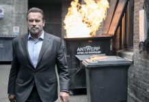 Arnold Schwarzenegger appears in his first-ever small-screen series in the new Netflix action comedy FUBAR, which tells the story of a father and daughter who learn they are both secret CIA operatives and are forced to team up as partners. The eight-episode series premieres on Netflix on Thursday, May 25th. (Photo: Netflix)