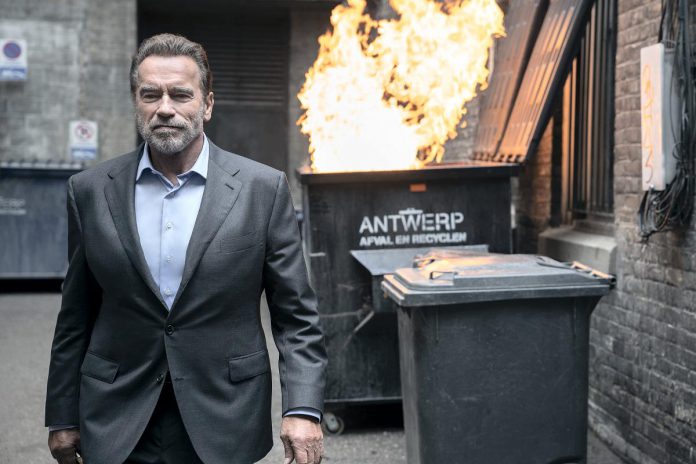 Arnold Schwarzenegger appears in his first-ever small-screen series in the new Netflix action comedy FUBAR, which tells the story of a father and daughter who learn they are both secret CIA operatives and are forced to team up as partners. The eight-episode series premieres on Netflix on Thursday, May 25th. (Photo: Netflix)