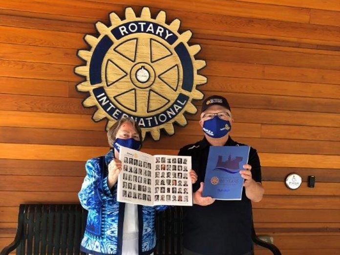 Rotarians Frances and Bruce Gravel recently researched and wrote a comprehensive history of the Rotary Club of Peterborough's first hundred years. (Photo: Rotary Club of Peterborough)