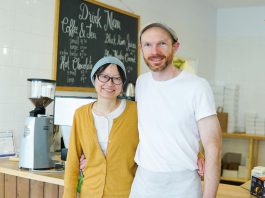 Scott Williams and Lea Tran of Wildflower Bakery, a European-style bakery in Havelock best known for its sourdough bread and croissants. One of three Peterborough-area entrepreneurs to receive a $3,000 seed grant and three-month mentorship the 2023 'Spark' Mentorships and Grants Program to develop their tourism-related business ideas, Williams' award-winning idea is to offer sourdough bread-making workshops. (Photo courtesy of Peterborough & the Kawarthas Economic Development)