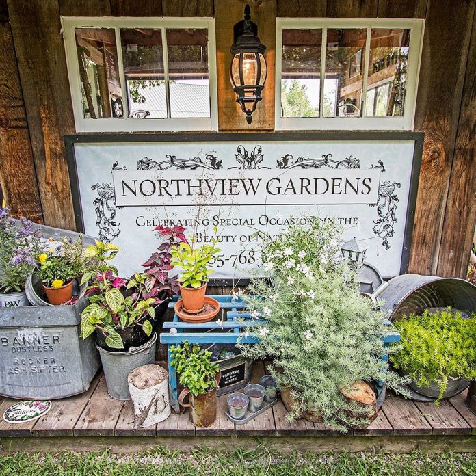 Guests can customize the décor at Northview Gardens for any occasion, with available rentals including mirrors, centre pieces, table runners, bird cages, easels, and more. (Photo courtesy of Northview Gardens)