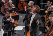 The Peterborough Symphony Orchestra's music director Michael Newnham conducts the orchestra during its February 2019 concert at Showplace Performance Centre in downtown Peterborough. On May 27, 2023, the orchestra will perform "Welcome to the Dance", the final concert in its 2022-23 season. (Photo: Huw Morgan)