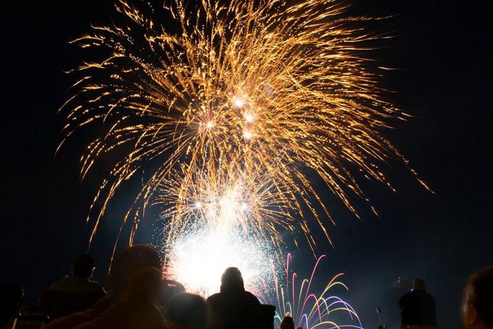 The Rotary Victoria Day Fireworks over Little Lake in Peterborough in 2017. The annual event was last held in 2019 before the pandemic, and has since been discontinued. (Photo: Scott Tromely)