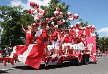 Peterborough's Canada Day festivities at Confederation Square begin at 10 a.m. with children's activities, live music, a birthday cake, and more, with the parade departing City Hall at noon. The theme of this year's parade is "Happy Birthday Canada!" (Photo: City of Peterborough)