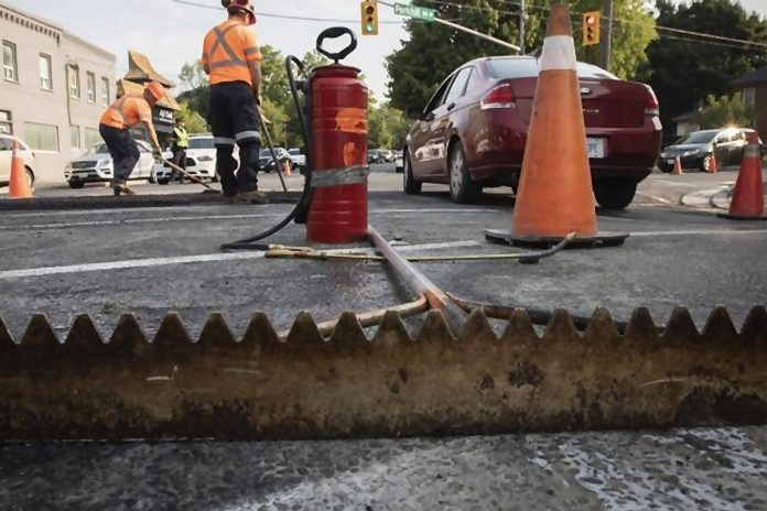 Road work. (Photo: City of Peterborough)