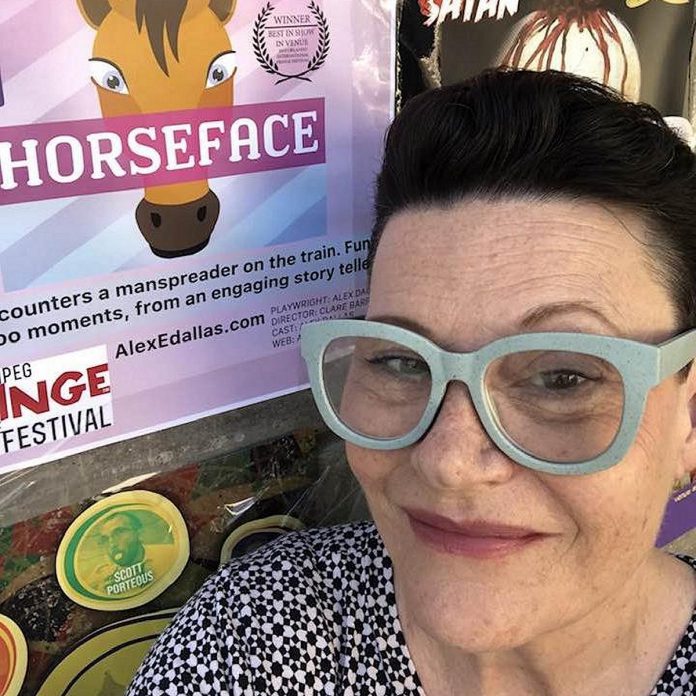 'Queen of the Fringe' Alex Dallas will perform her award-winning and critically acclaimed one-woman show "Horseface" for one night only at Globus Theatre in Bobcaygeon on June 15, 2023. (Photo: Alex Dallas)