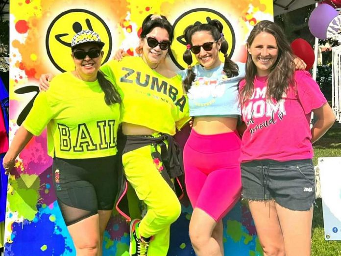 The Canadian Multicultural Festival kicks off with a Family Zumba Party from 5 to 7 p.m. on June 23, 2023 at Quaker Foods City Square in downtown Peterborough led by Zumba instructors Victoria, Dianely, Cris, and Ana. (Photo: Dianely Hernandez Alvarez)