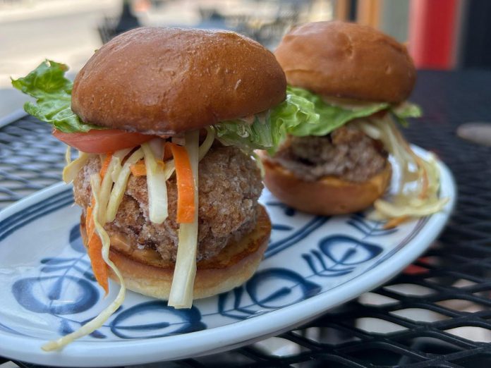 Naka Japanese is one of 10 downtown Peterborough restaurants participating in the New Canadians Centre's 2023 Multicultural Food Crawl during the month of June. For the free sampling day on June 24, Naka Japanese will be offering karaage chicken sliders, which owner Susan Tung describes as a "Japanese version of a fried-chicken sandwich." (Photo courtesy of Naka Japanese)