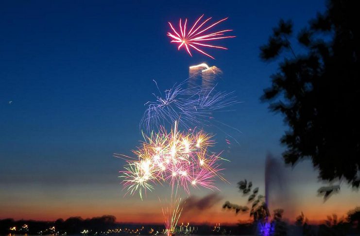 City of Peterborough to reschedule cancelled Canada Day fireworks Local photographer Kirk Doughty captured this shot of the 2018 Canada Day fireworks over Little Lake in Peterborough. (Photo: Kirk Doughty)