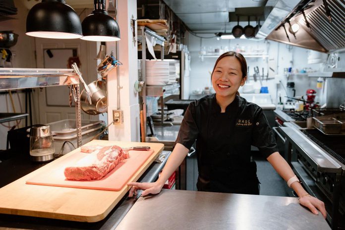 Mai Dong was just 23 years old when she took over Rare restaurant last August with co-owner and executive chef Andrew Lewin. An award-winning recent graduate of Fleming College's culinary management program, she mentored under Lewin and is Rare Restaurant and Bar's sous chef and front-of-house manager. (Photo courtesy of Rare Restaurant and Bar)