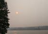 Smoke from forest fires in Quebec hangs over the Township of Highlands East in Haliburton County on June 25, 2023. (Photo: Bruce Head / kawarthaNOW)