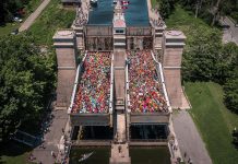 After a three-year pandemic absence, Parks Canada's Lock & Paddle event returns to the Peterborough Lift Lock on August 26, 2023. Paddle alongside hundreds of canoes and kayaks along the Trent-Severn Waterway towards the world's tallest hydraulic lift lock, where the two tubs will be packed full as everyone is sent 65 feet in the air. (Photo: Parks Canada)