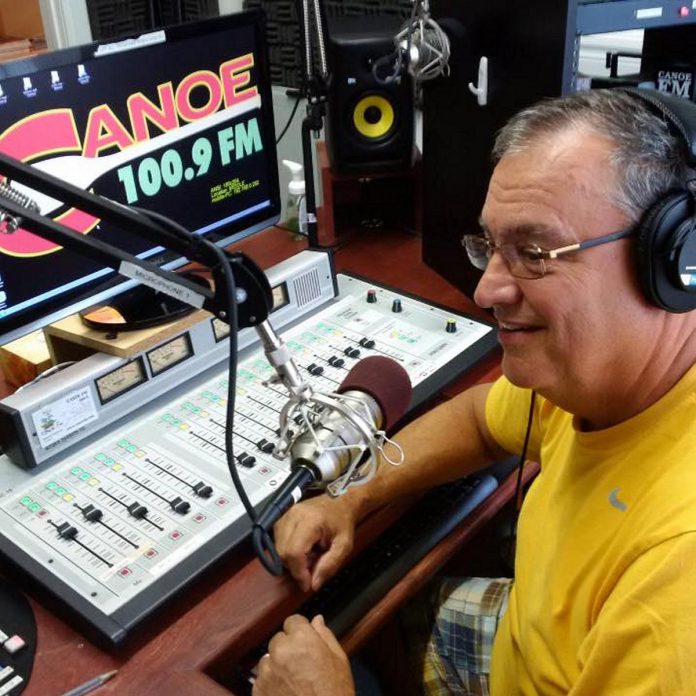Larry O'Connor hosts "Tales of the Big Canoe," at 6 p.m. every last Wednesday of the month, on 100.9 Canoe FM in the Haliburton Highlands. On the show, he plays modern and traditional music from Indigenous musicians and interviews Indigenous knowledge holders from communities coast to coast. (Photo courtesy of Larry O'Connor)