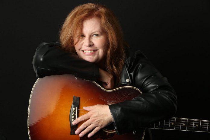 Acclaimed Canadian roots and blues singer-songwriter and multi-instrumentalist Suzie Vinnick performs at the Dominion Hotel in Minden on Monday night. (Photo: Kevin Kelly Photography)