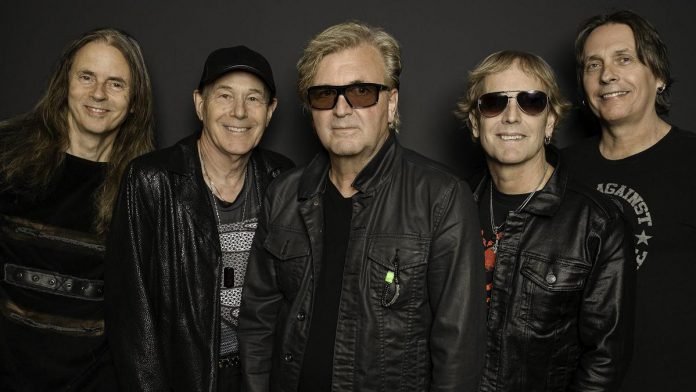 Led by founding members Johnnie Dee and Derry Grehan, longtime Canadian rockers Honeymoon Suite perform a free-admission concert at Peterborough Musicfest at Del Crary Park on August 2, 2023. (Official promotional photo)