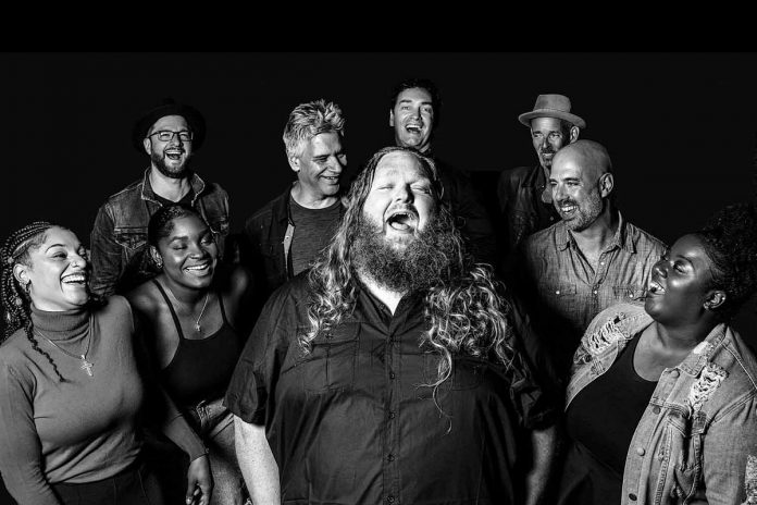 Award-winning Canadian blues guitarist and singer-songwriter Matt Andersen and his eight-piece band The Big Bottle of Joy will perform a free-admission concert at Peterborough Musicfest in Del Crary Park on July 8, 2023. (Photo: GRAG Studio)