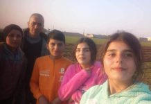 19-year-old Syrian refugee Rashid Sheikh Hassan's family shares a selfie on February 22, 2023. Rashid had last seen his family when he was 11 years old in 2014, when the family's home in Aleppo was bombed and they became separated. For almost nine years, Rashid feared they were dead and they feared he was dead. Now, a group of Peterborough residents calling themselves Azadi Peterborough are seeking to sponsor Rashid's family to come to Canada. (Photo courtesy of Dave McNab)