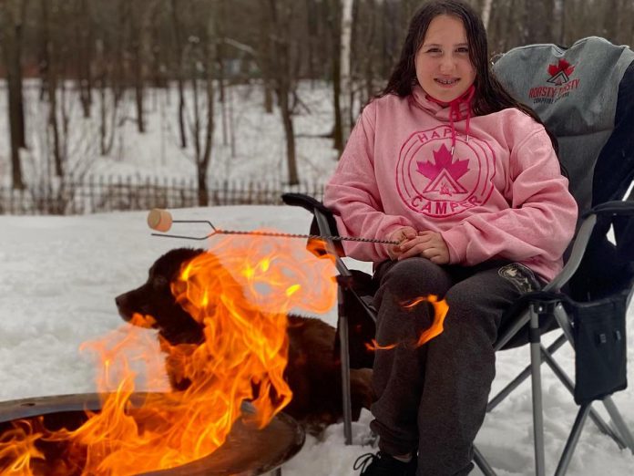 Through the name of her company Roasty Toast Campfire Company, 13-year-old Haliburton Highlands resident Olivia Irvine wanted to convey imagery of roasting marshmallows and staying warm by a campfire. (Photo courtesy of Roasty Toasty Campfire Company)