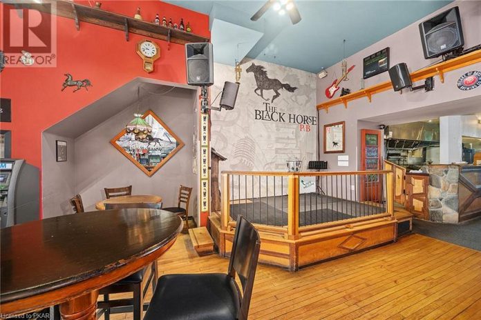 Since purchasing the Black Horse Pub in 2018, owner Desmond Vandenberg has continued the pub's tradition of hosting live music every night of the week. (Photo: REALTOR.ca)