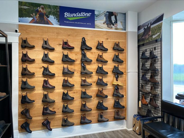 For decades, Grady's Feet Essentials has been the region's destination footwear store for Blundstone boots. In the 1990s, owners Kelli and Tony Grady predicted the future popularity of the Australian brand because of its ease and comfort, despite other retailers not being impressed by the brand's then-novel design. (Photo courtesy of Grady's Feet Essentials)
