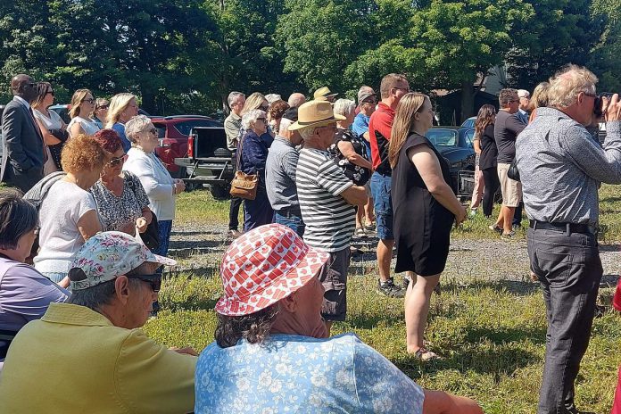 Many of the community advocates and supporters who lobbied for a long-term care facility in Havelock attended the official groundbreaking ceremony on August 9, 2023. (Photo courtesy Township of Havelock-Belmont-Methuen)