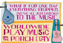 "What if for one day everything stopped, and we all just listened to the music?" The last Saturday in August in worldwide Play Music On The Porch Day. In celebration of the day, Haliburton Highlands Brewing is hosting an open jam on Saturday afternoon. (Graphic: Play Music On The Porch Day)