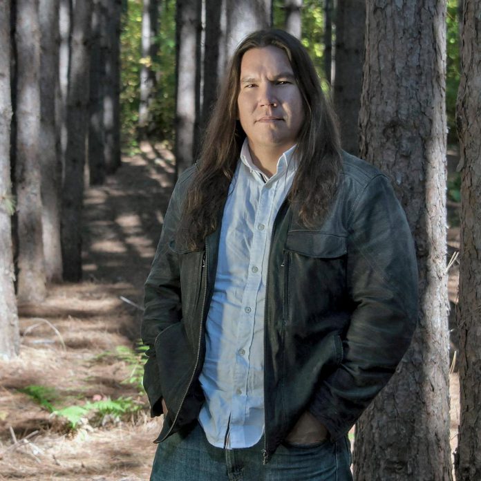 Waubgeshig Rice is an author and journalist from Wasauksing First Nation near Parry Sound. As the grand finale for this year's "One Book, One Ptbo" event that features his 2018 post-apocalyptic thriller "Moon of the Crusted Snow, the Anishinaabe author will visit the Peterborough Public Library on November 15, 2023 where he will read from the book and its new sequel "Moon of the Turning Leaves". (Photo: Shilo Adamson)