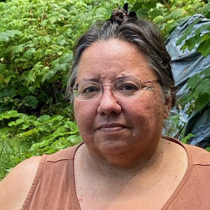Anne Taylor, Cultural Archivist for Curve Lake First Nation and Community Anishinaabemowin Coordinator for Curve Lake First Nation, will lead an "Anishinaabemowin Language for Beginners" workshop at the Peterborough Public Library on September 13, 2023. "Moon of the Crusted Snow" by Waubgeshig Rice, this year's "One Book, One Ptbo" selection, uses Anishinaabemowin words and phrases. (Photo courtesy of Anne Taylor)