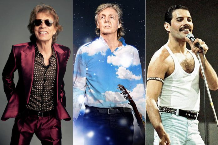 Mick Jagger and Paul McCartney continue to perform at the ages of 80 and 81, while Freddy Mercury died at the age of 45.