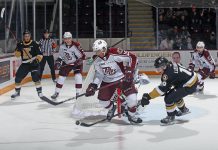 The Peterborough Petes playing against the Kingston Frontenacs on December 2, 2021. (Photo: Peterborough Petes)