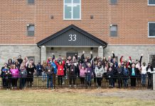 In April 2022, Habitat for Humanity Peterborough & Kawartha Region helped 41 individuals, seniors, couples, and families become homeowners with the completion of Phase One of the 33 Leahy's Lane multi-residential condominium. Habitat is now raising funds to support the completion of the Phase Two 12-unit affordable condo development at 21 Leahy's Lane, including through the inaugural "Sunday Dinner at the ReStore" fundraiser at the Peterborough North ReStore on October 22, 2023. (Photo courtesy of Habitat for Humanity Peterborough & Kawartha Region)