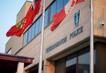 Peterborough Police Service headquarters on Water Street in downtown Peterborough. (Photo: Pat Trudeau)