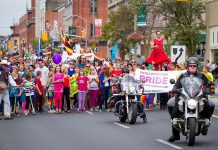 Peterborough Pride returns for its 21st year in Peterborough-Nogojiwanong from Friday, September 15 to Sunday, September 24, 2023. Pride Week features more than 30 events and culminates with the Pride parade, which takes place on Saturday, September 22 in downtown Peterborough, followed by the family-friendly "Pride in the Park" event in Millennium Park. (Photo: Peterborough DBIA)