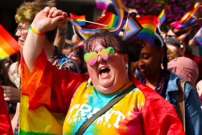 The annual Peterborough-Nogojiwanong Pride Parade on September 23, 2023. (Photo courtesy of Sean Bruce)