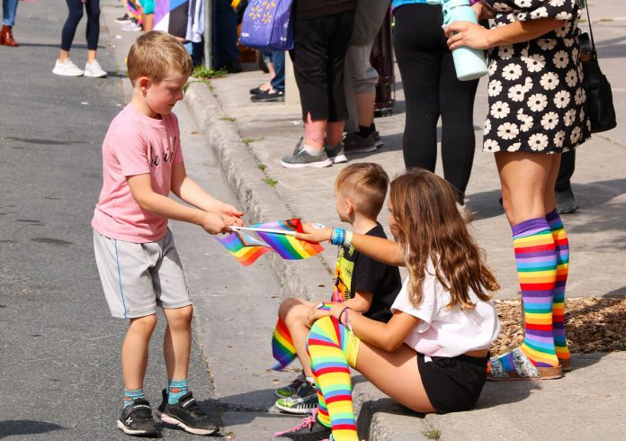 The annual Peterborough-Nogojiwanong Pride Parade on September 23, 2023. (Photo courtesy of Sean Bruce)
