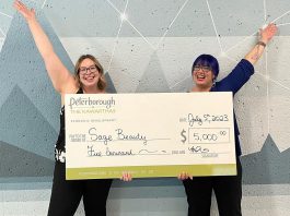 Entrepreneurs Tavlyn Evans and Crystal Walker of Sage Beauty, a day spa in Peterborough, one of six small businesses to receive a $5,000 microgrant after participating in spring 2023 intake of the Starter Company Plus program offered by Peterborough & the Kawarthas Economic Development's Business Advisory Centre. Applications for the fall 2023 intake, which will see the program return to in-person classes at VentureNorth in downtown Peterborough, are open until September 30. (Photo: Sage Beauty / Facebook)