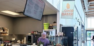 Brad Katz has opened The Good Baker just inside the YMCA's Balsillie Family Branch at 123 Aylmer Street South in Peterborough. Offering on-the-go breakfast and lunch options, The Good Baker is fast becoming known for its delicious gluten-free baked goods. Although frequented by YMCA members, The Good Baker is open to the entire community and easily accessible just inside the YMCA building, with free parking available. (Photo: Jeannine Taylor / kawarthaNOW)