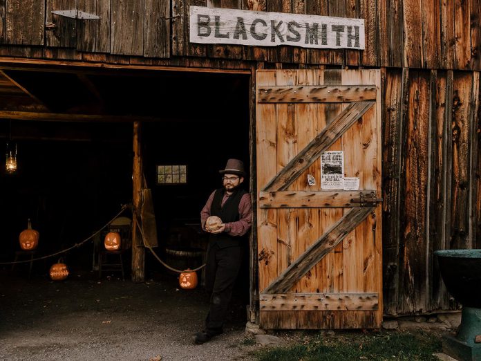 Discover the different origins of trick-or-treating, find out about the history of coffins and body snatching, witness a traditional 1890s Halloween party, and much more during Historic All Hallows' Eve at Lang Pioneer Village in Keene on October 28 and 29, 2023. (Photo: Heather Doughty)