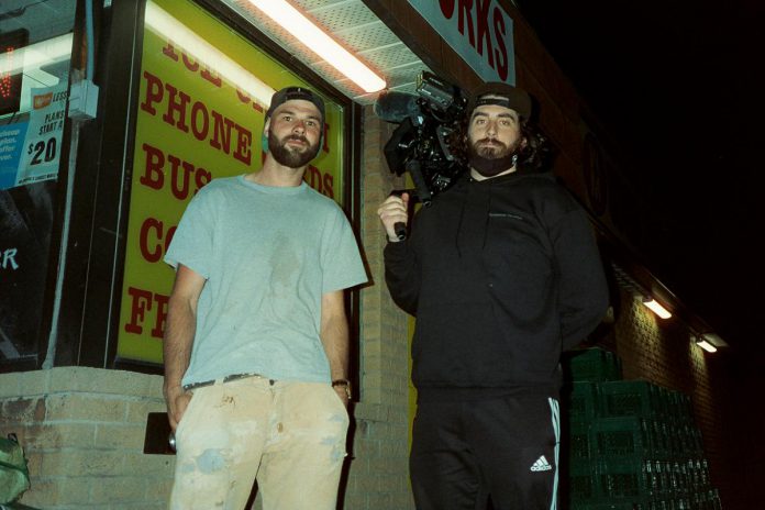 Richard Csanyi and filmmaker Stephen Hosier, who grew up in Lindsay with Richard's twin brother Attila, in Hamilton during the filming of the documentary "Attila," which follows Richard as he explores the life and premature death of his brother, who was found dead at the age of 28 in May 2020 on a Hamilton rooftop after becoming homeless when he was expelled from a long-term care residence as he grappled with addiction and schizophrenia. (Photo: Brian Bettencourt)