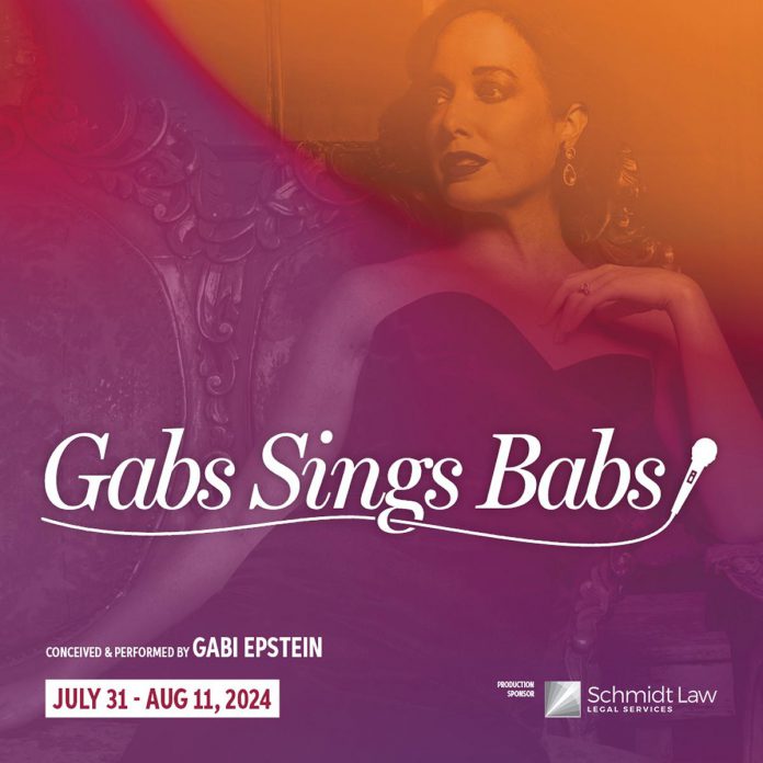 Gabs Sings Babs promotional image. (Graphic courtesy of Capitol Theatre)